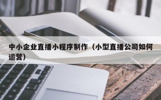 鹿邑中小企业直播小程序制作（小型直播公司如何运营）
